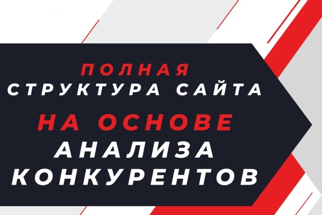 Полная структура сайта на основе анализа конкурентов