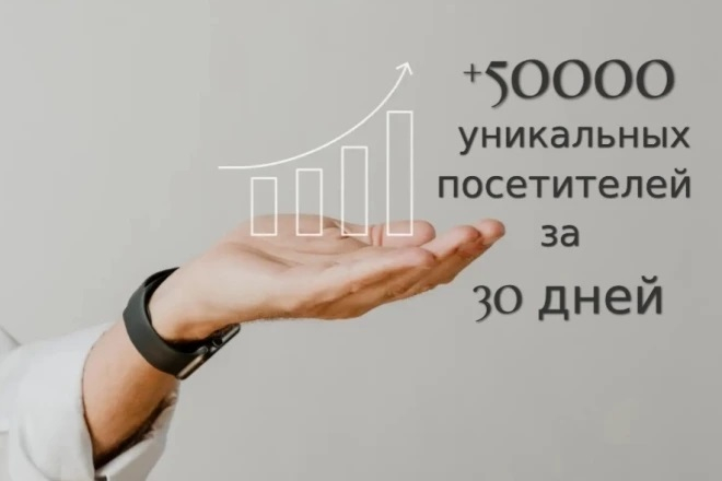 Привлечение 50 000 уникальных посетителей за 1 месяц