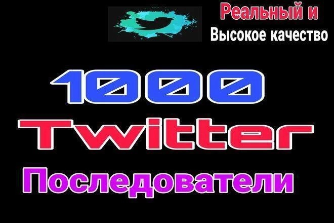 1 000 реальных подписчиков в Twitter