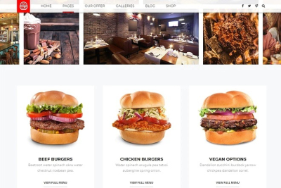 Премиум тема FAST FOOD для WordPress