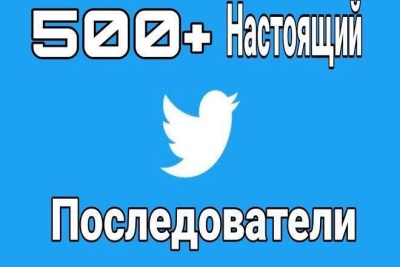 500 подписчиков в Twitter 